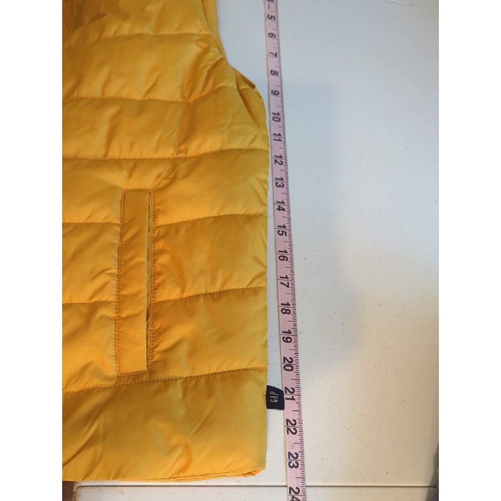 GAP Quilted Vest‎ Yellow size Medium image 7